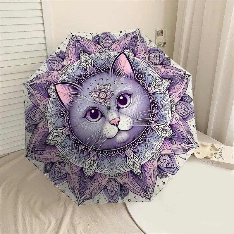 1PC Cat Mandala Umbrella-8-Rib Reinforced, Automatic Open, Lightweight & Durable, Cute Fashion Accessory for Outdoor-P2673
1PC Cat Mandala Umbrella-8-Rib Reinforced, Automatic Open, Lightweight & Durable, Cute Fashion Accessory for Outdoor-P2673