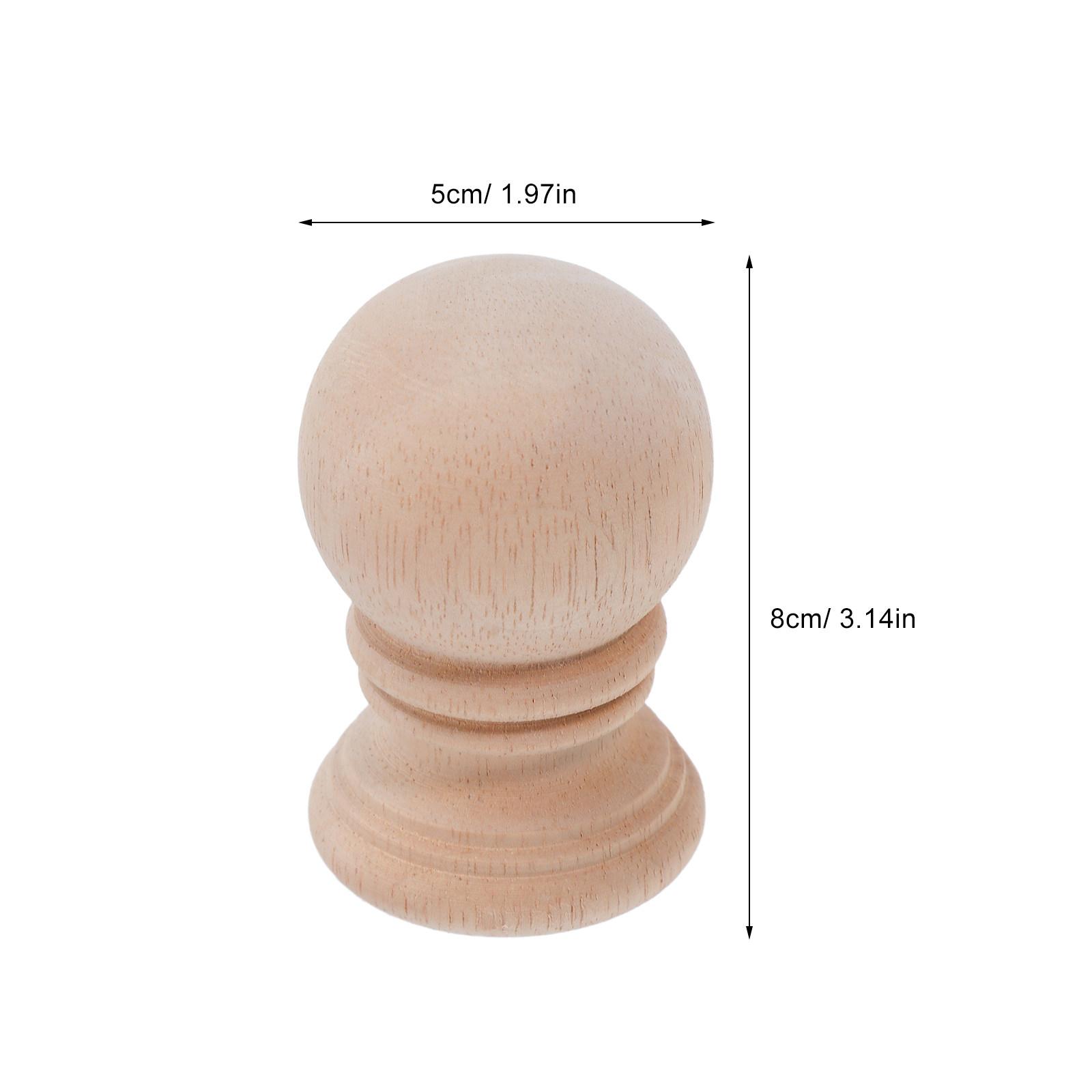 Solid Wood Carved Finial Topper - Unfinished Staircase Handrail Bed Post Cap for DIY Home Decor Projects Decorative Wooden Stair
Solid Wood Carved Finial Topper - Unfinished Staircase Handrail Bed Post Cap for DIY Home Decor Projects Decorative Wooden Stair