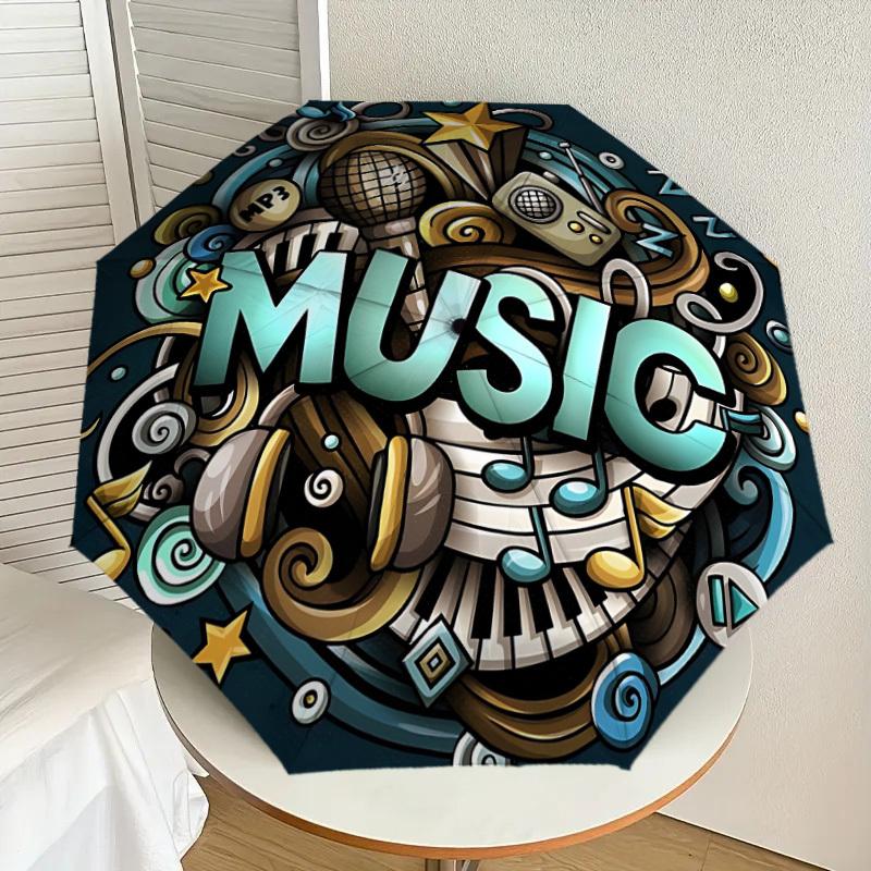 1pc Music Decor Automatic Folding Umbrella, Heavy-Duty 8-Rib Construction, Perfect for Everyday yy251114101
1pc Music Decor Automatic Folding Umbrella, Heavy-Duty 8-Rib Construction, Perfect for Everyday yy251114101
