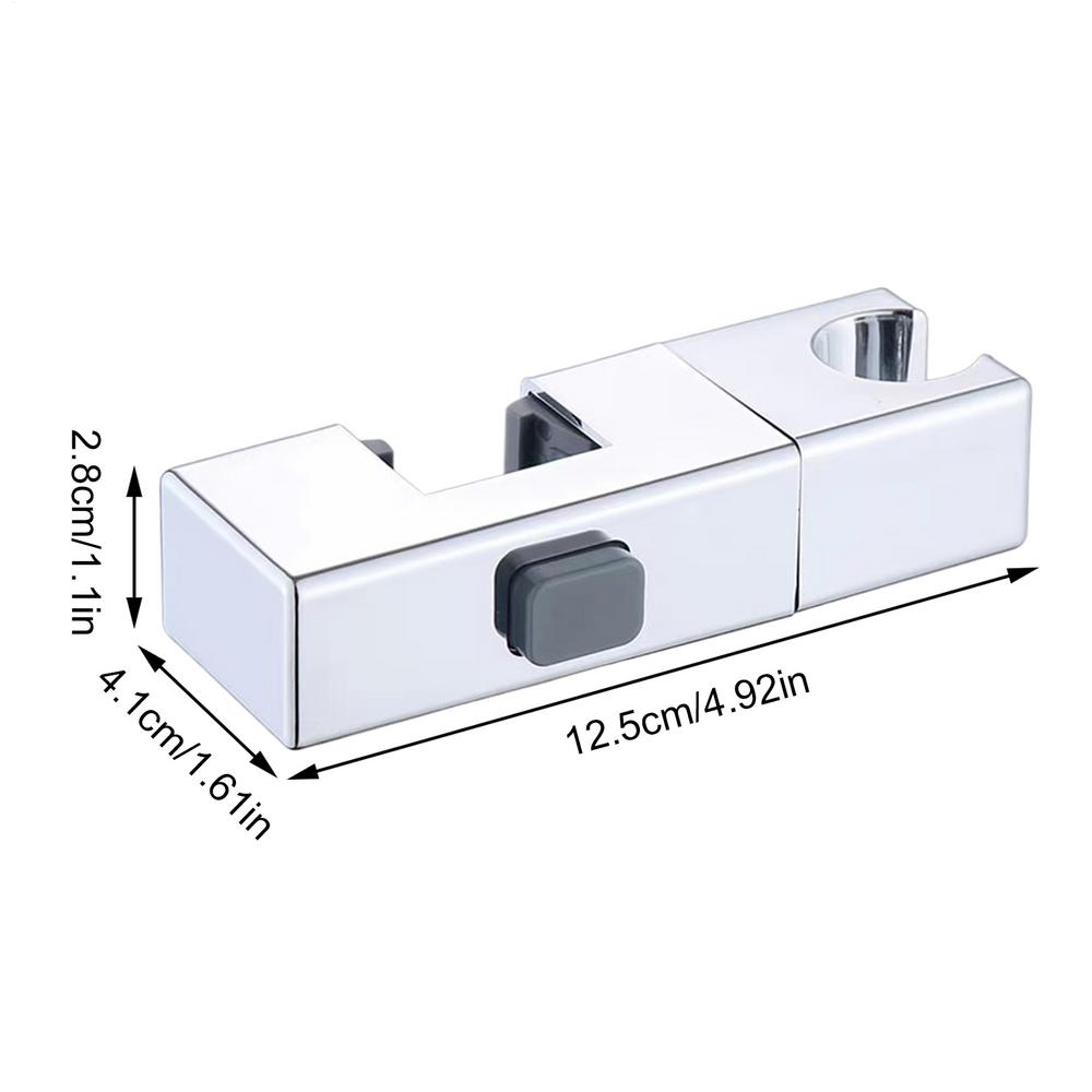 Rectangular Pipe Shower Head Holder Hand Held Shower Head Holder 360-Degree Adjustable Bracket Mounting Holder 30*18MM срібний
Rectangular Pipe Shower Head Holder Hand Held Shower Head Holder 360-Degree Adjustable Bracket Mounting Holder 30*18MM срібний