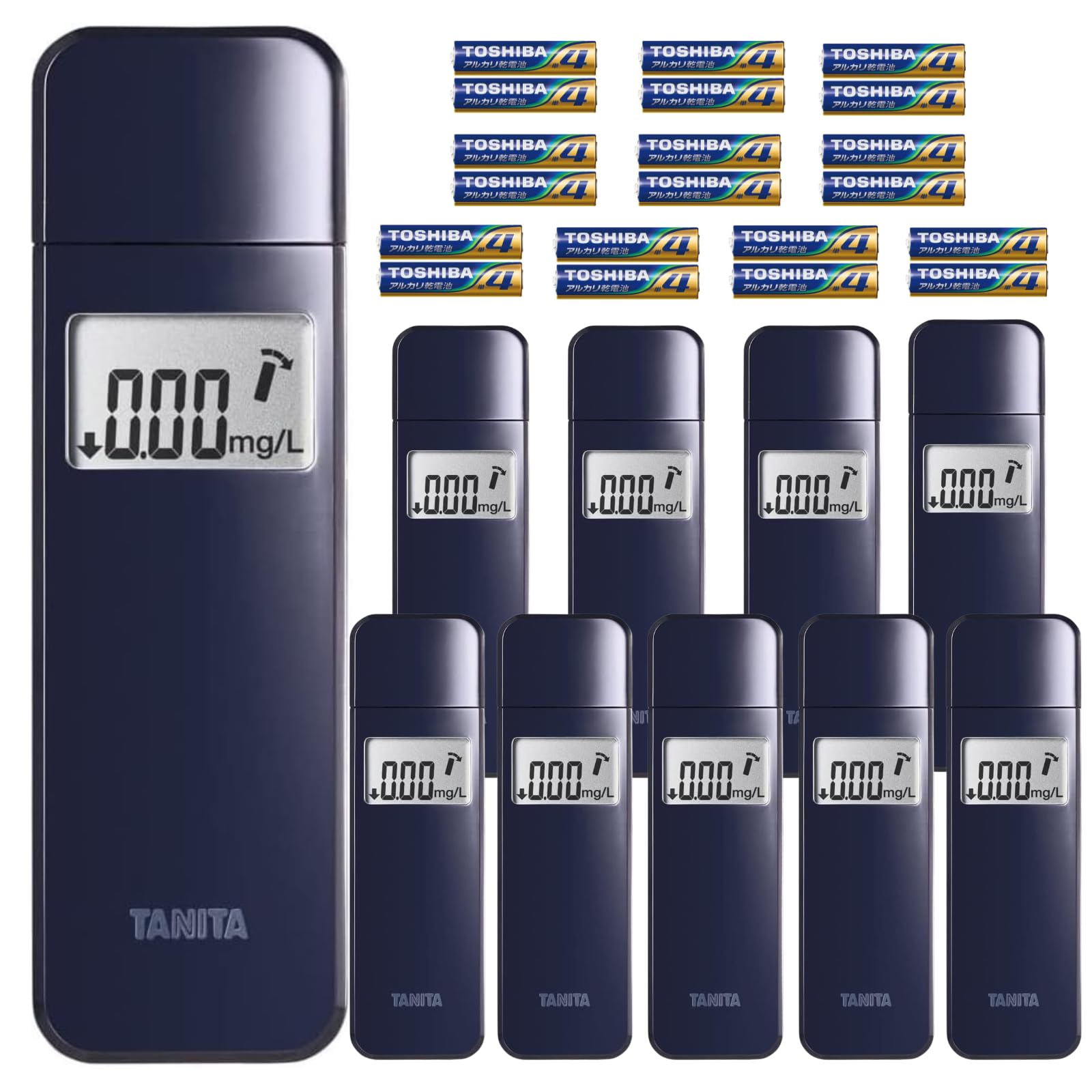 TANITA Alcohol Checker Navy pieces sold in bulk AAA battery NV Alcohol Detector (10 & set) EA-100 Self-check
TANITA Alcohol Checker Navy pieces sold in bulk AAA battery NV Alcohol Detector (10 & set) EA-100 Self-check