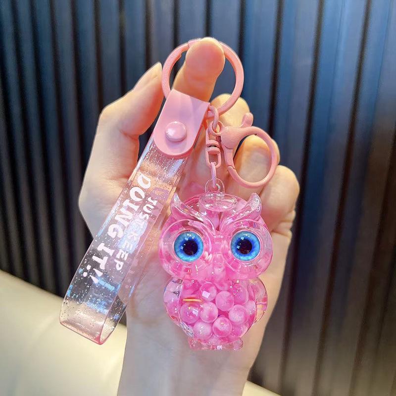 Pink Owl Quicksand Oil Keychain - Cute Cartoon Pendant for Cars and Bags, Ideal Small Gift
Pink Owl Quicksand Oil Keychain - Cute Cartoon Pendant for Cars and Bags, Ideal Small Gift
