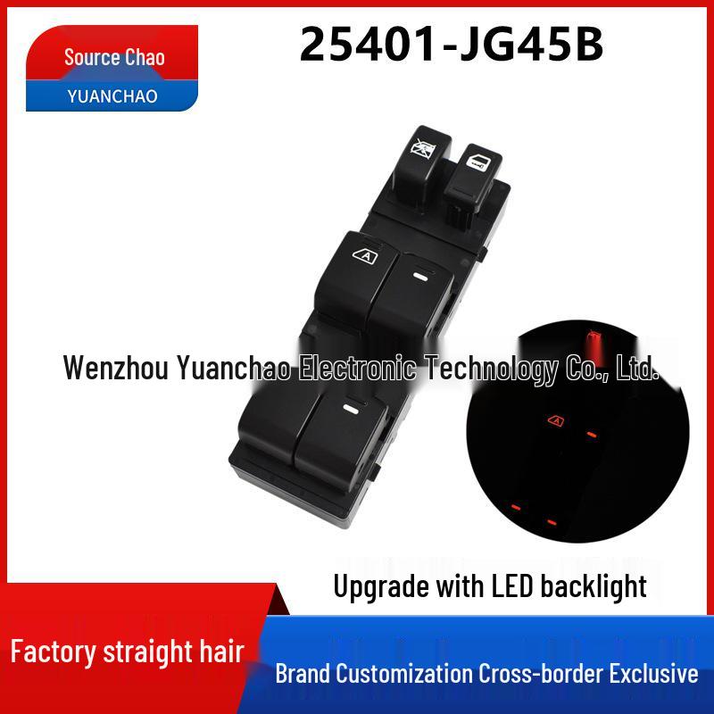 Nissan Power Window Switch 25401-JG45B Electric Window Button Knob Assembly Electric
Nissan Power Window Switch 25401-JG45B Electric Window Button Knob Assembly Electric