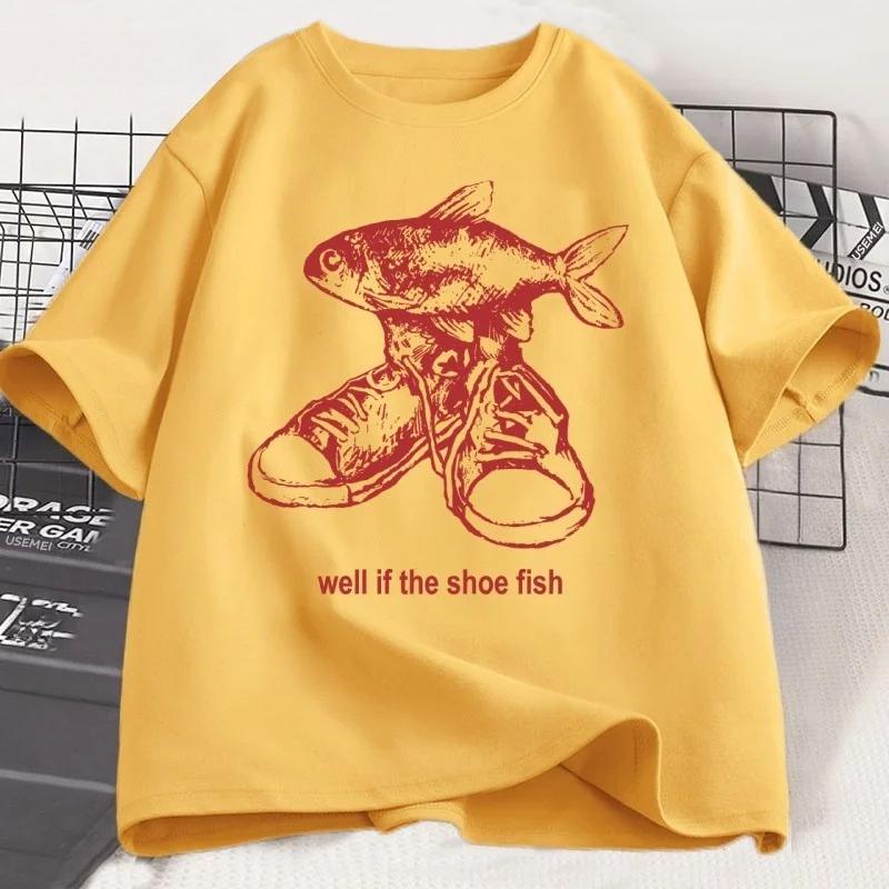 Shoe Fish Cursed TShirt Y2K Tees Funny Weirdcore Tee Y2K 90s Retro Graphic T Shirt Cotton Short Sleeve Unisexs Clothing Tees 3XL
Shoe Fish Cursed TShirt Y2K Tees Funny Weirdcore Tee Y2K 90s Retro Graphic T Shirt Cotton Short Sleeve Unisexs Clothing Tees 3XL