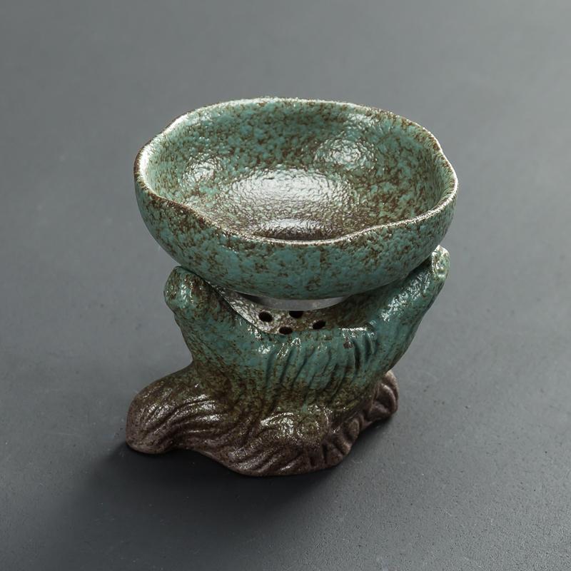Retro Ceramic Tea Strainer Handmade Cha Hai filter Coffee Punch Filter Chinese pottery Tea set Accessories Drinkware 8.2x8cm
Retro Ceramic Tea Strainer Handmade Cha Hai filter Coffee Punch Filter Chinese pottery Tea set Accessories Drinkware 8.2x8cm
