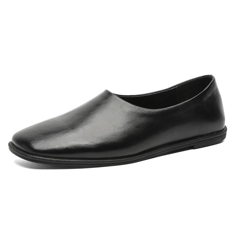 New Men s Flat Designer Minimalist Shoes Outdoor Soft Bottom Genuine Leather Office Shoes Handmad Single Shoes 41 чорний
New Men s Flat Designer Minimalist Shoes Outdoor Soft Bottom Genuine Leather Office Shoes Handmad Single Shoes 41 чорний