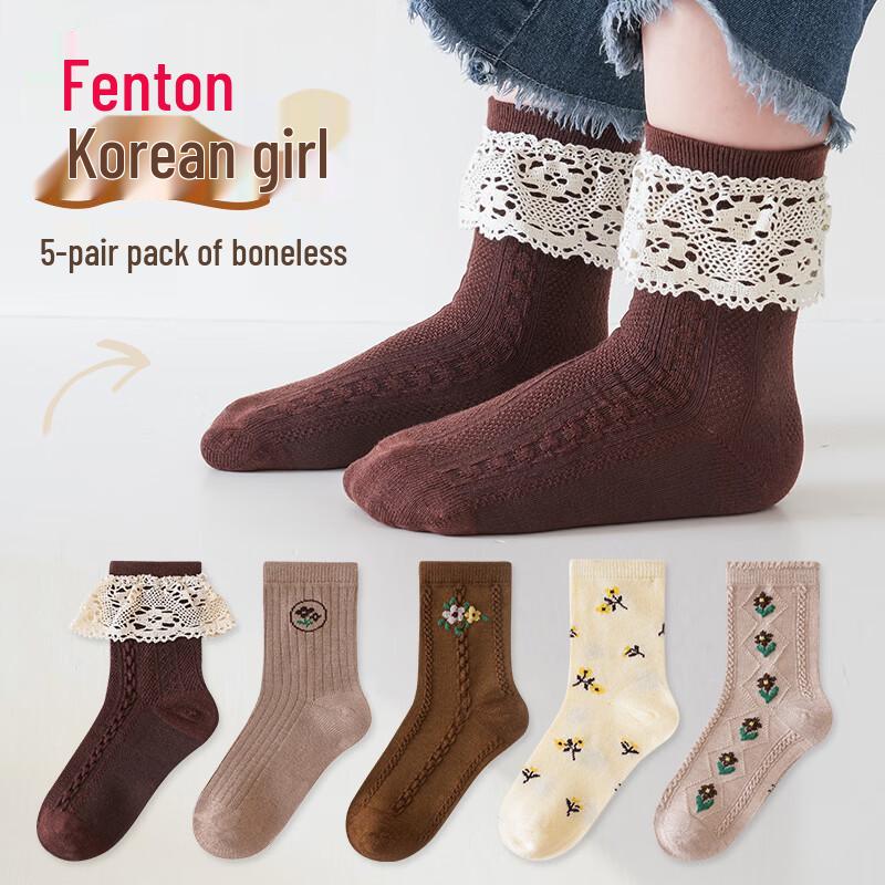 Fenteng Girls Wool Blend Mid-Calf Socks (5 Pairs) 9-12 Years (XL)
Fenteng Girls Wool Blend Mid-Calf Socks (5 Pairs) 9-12 Years (XL)