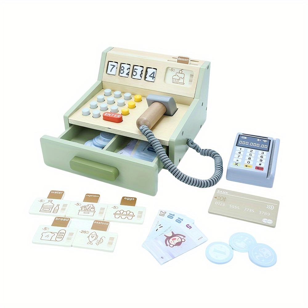 35-piece wooden cash register toy set with accessories for role-playing games Ideal gift for boys and girls
35-piece wooden cash register toy set with accessories for role-playing games Ideal gift for boys and girls