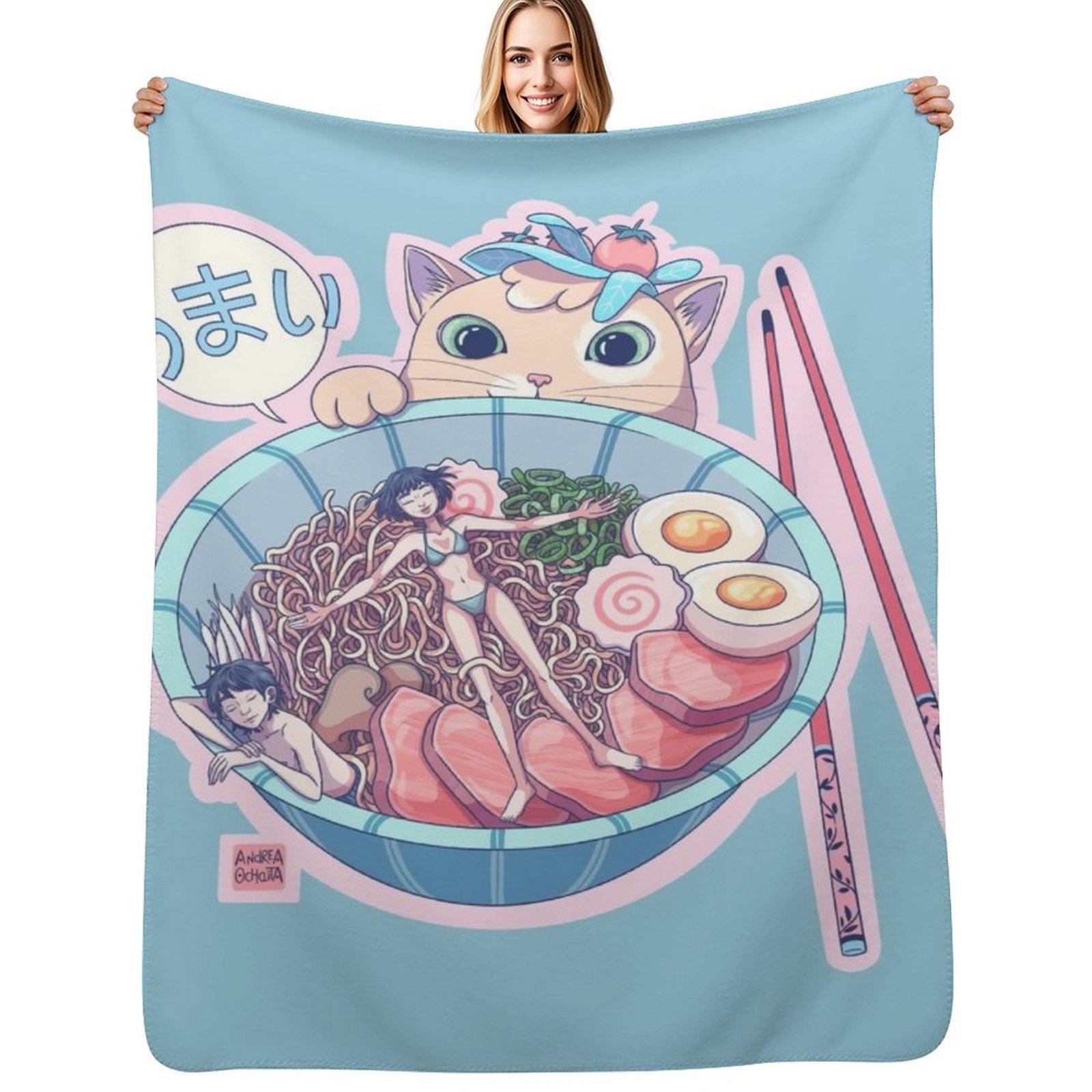 Ramen time Throw Blanket Breathable Lightweight Blanket for Adults Kids 102x76cm(40x30in)
Ramen time Throw Blanket Breathable Lightweight Blanket for Adults Kids 102x76cm(40x30in)