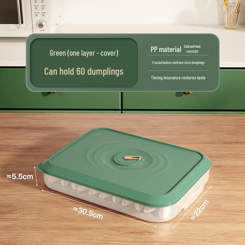 Large Capacity Multi-Layer Freezer Storage Box for Dumplings & Wontons Time Dumpling Box
Large Capacity Multi-Layer Freezer Storage Box for Dumplings & Wontons Time Dumpling Box