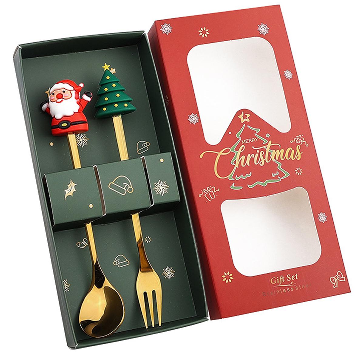 Leeseph Christmas Coffee Spoons Forks Set (2pcs), Stainless Steel Festive Utensils, Perfect Christmas Gift, Easy to Clean
Leeseph Christmas Coffee Spoons Forks Set (2pcs), Stainless Steel Festive Utensils, Perfect Christmas Gift, Easy to Clean