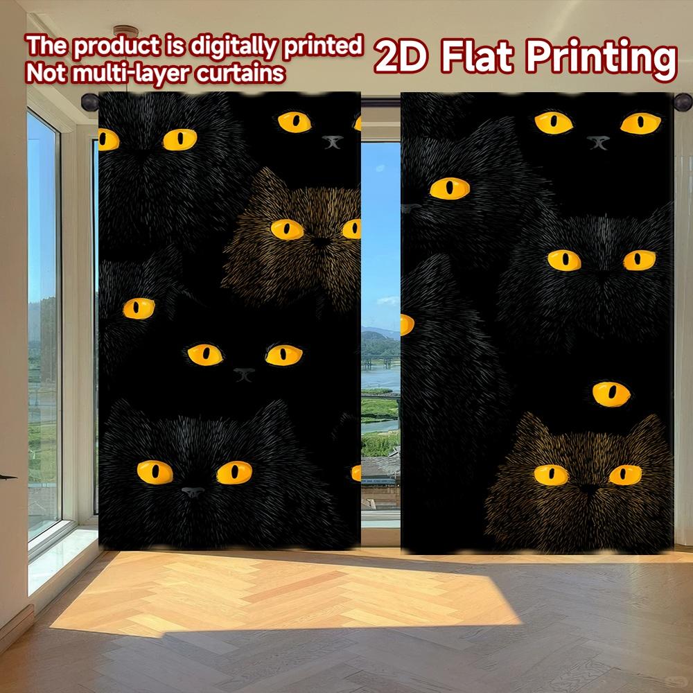 2D FLAT PRINTING 2pcs Curtains (Without Rod) Halloween Black Cats Gathering Modern Fashionable Curtainments during the Ramadan 100*130 HOOK 1pcs
2D FLAT PRINTING 2pcs Curtains (Without Rod) Halloween Black Cats Gathering Modern Fashionable Curtainments during the Ramadan 100*130 HOOK 1pcs