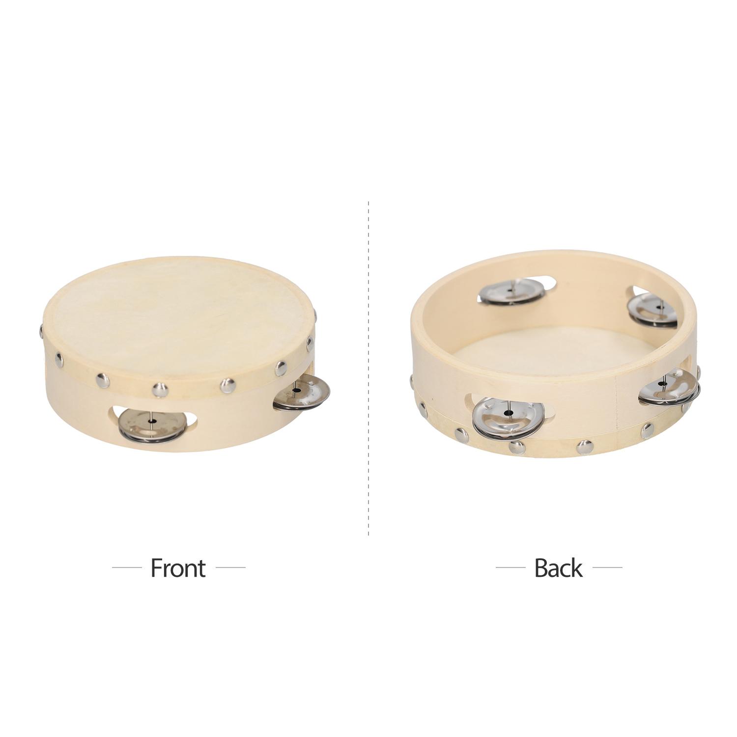 8 Inch Hand Tambourine with Metal Single Row Jingles Sheepskin Drum Skin Wooden Tambourines Entertainment Musical 6 inch бежевый
8 Inch Hand Tambourine with Metal Single Row Jingles Sheepskin Drum Skin Wooden Tambourines Entertainment Musical 6 inch бежевый