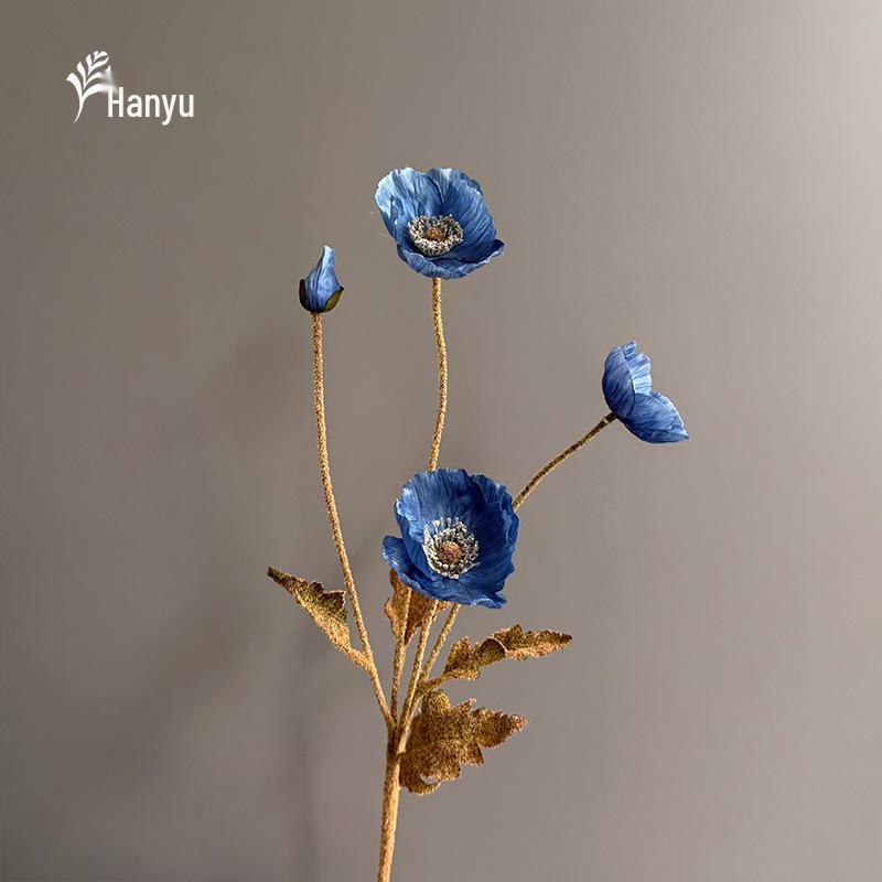 Autumn Poppy Flocked Artificial Flowers for Wedding and Home Decor
Autumn Poppy Flocked Artificial Flowers for Wedding and Home Decor