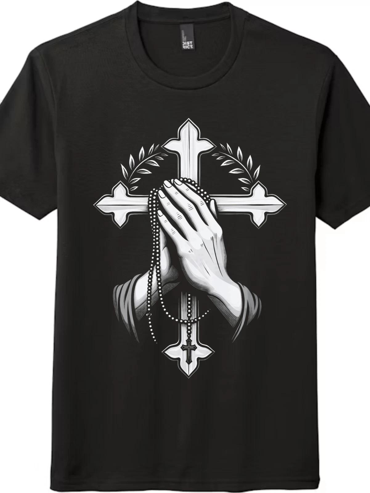 21st Century Prayer Hands Tee | Cross & Beads Graphic | Unisex Streetwear 3XL
21st Century Prayer Hands Tee | Cross & Beads Graphic | Unisex Streetwear 3XL