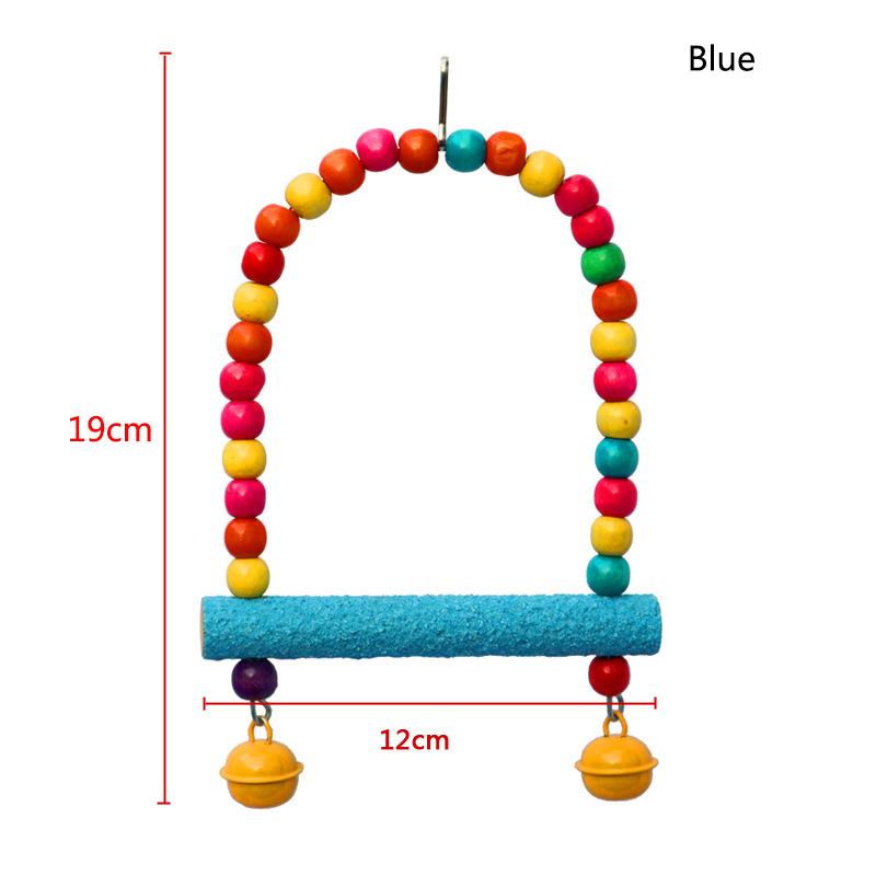 Colorful Frosting Pet Parrot Swing toys Stand Rack Squirrel Bird Branch Perches Chew Bite Toys with bell Birds Cage Acce синий
Colorful Frosting Pet Parrot Swing toys Stand Rack Squirrel Bird Branch Perches Chew Bite Toys with bell Birds Cage Acce синий