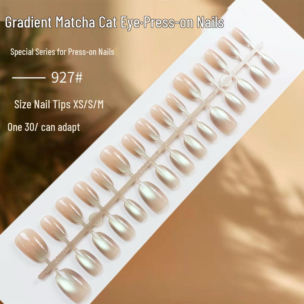 Gradient Cat Eye Spring Matcha Wearable False Nails - Pre-made, Sized Nail Tips, Chasing Light Design
Gradient Cat Eye Spring Matcha Wearable False Nails - Pre-made, Sized Nail Tips, Chasing Light Design