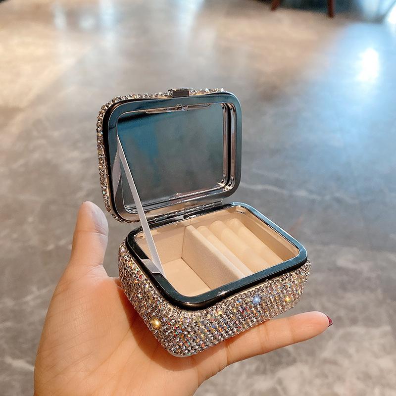 Mini Jewelry Storage Box Small Size with Mirror for Rings Earrings Necklaces Jewelry Organizer
Mini Jewelry Storage Box Small Size with Mirror for Rings Earrings Necklaces Jewelry Organizer