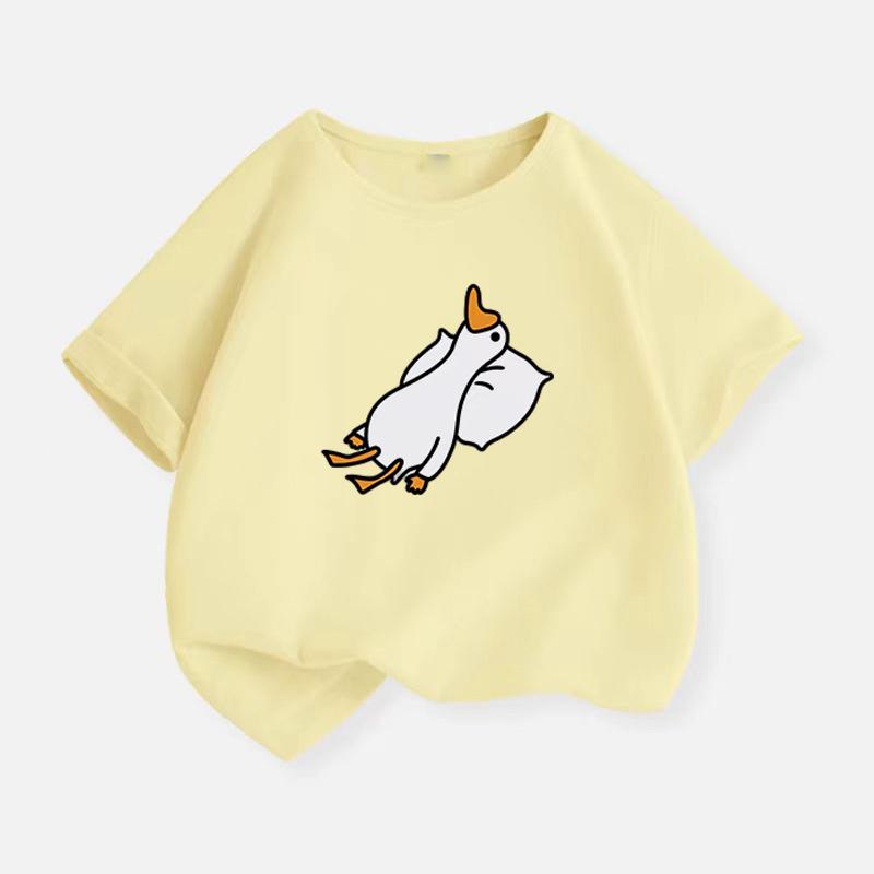 Новые топы Y2K с графическим принтом Lazy Duck для мальчиков, черные хлопковые детские топы, футболка, летняя повседневная футболка с рисунком для детей от 2 до 14 лет 4T(110cm)
Новые топы Y2K с графическим принтом Lazy Duck для мальчиков, черные хлопковые детские топы, футболка, летняя повседневная футболка с рисунком для детей от 2 до 14 лет 4T(110cm)