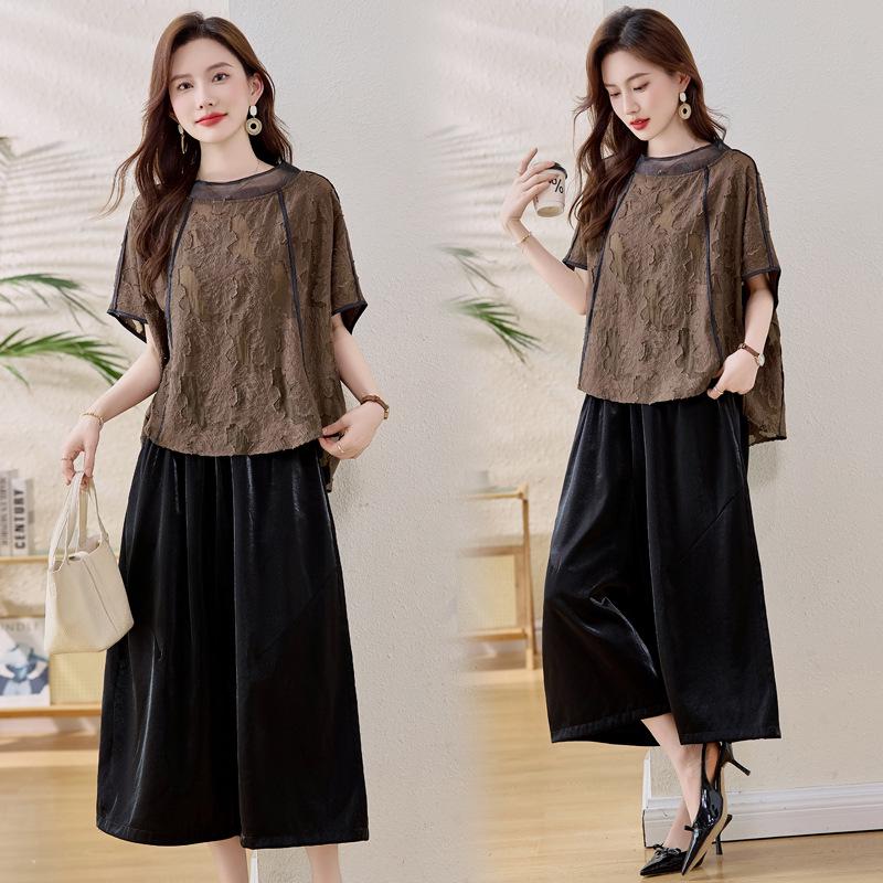 Летний модный повседневный женский костюм-двойка 2025: Топ для похудения и брюки широкого кроя XL 130-145 Jin хаки
Летний модный повседневный женский костюм-двойка 2025: Топ для похудения и брюки широкого кроя XL 130-145 Jin хаки