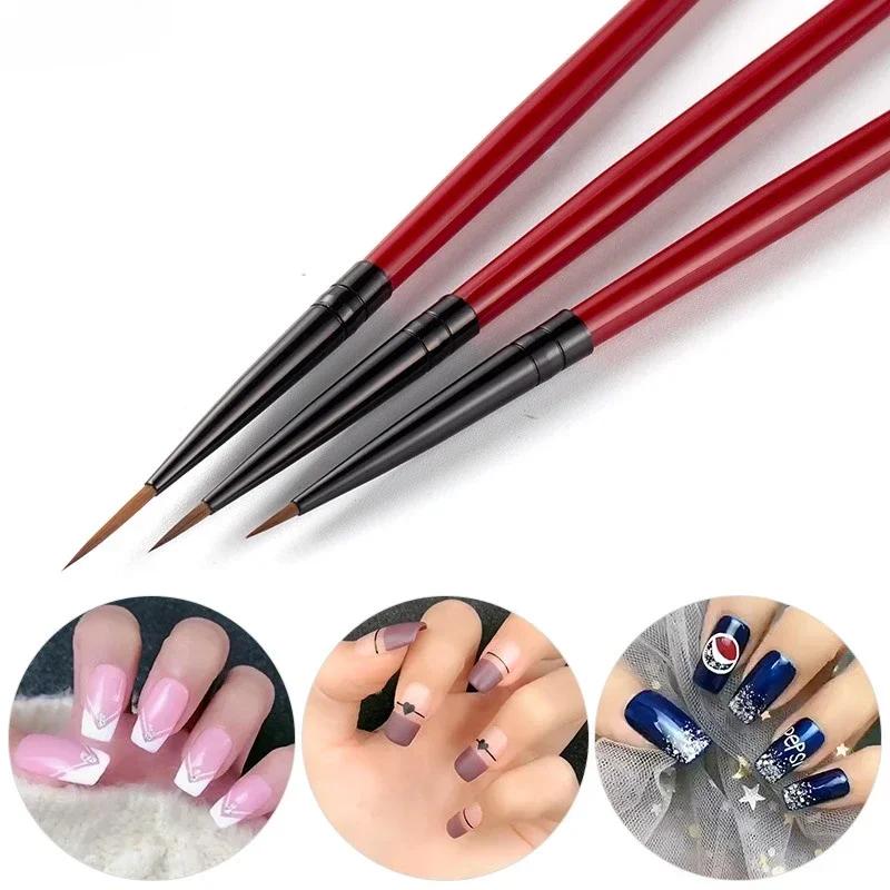 3Pcs/Set Nail Art Liner Painted Brush 3D Ultra-Thin French Stripe Nail Art Liner Brushes 5/7/11mm DIY UV Gel Tips Manicure Tool
3Pcs/Set Nail Art Liner Painted Brush 3D Ultra-Thin French Stripe Nail Art Liner Brushes 5/7/11mm DIY UV Gel Tips Manicure Tool