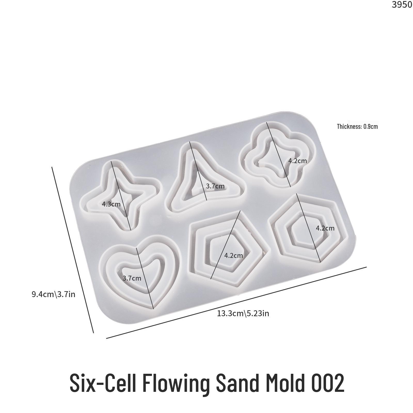 Poppy Crystal Epoxy DIY Star Flower Heart Triangle Sand Pendant Mold
Poppy Crystal Epoxy DIY Star Flower Heart Triangle Sand Pendant Mold