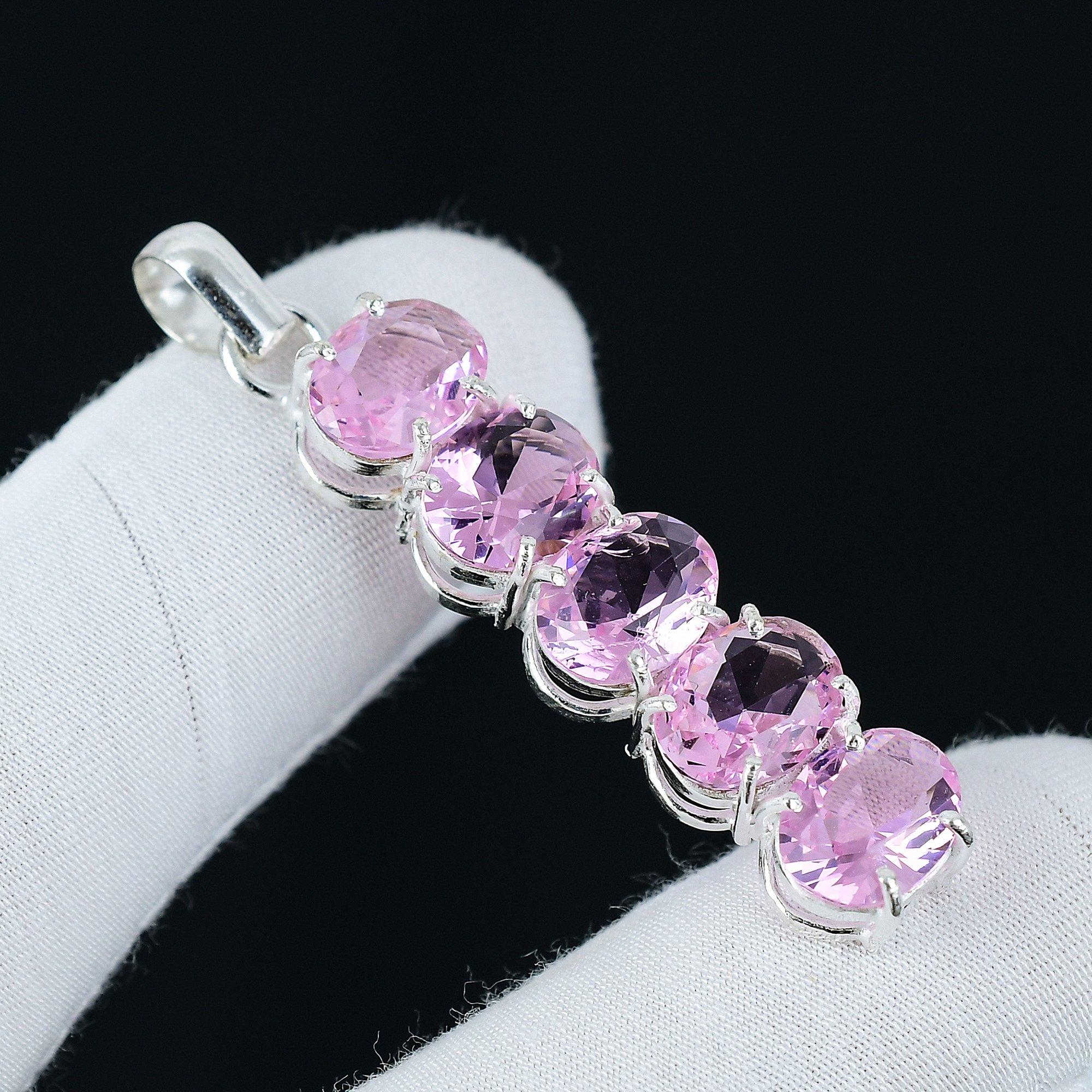 Pink Kunzite Gemstone Pendant, Pink Kunzite Handmade Pendant, 925 Sterling Silver Jewelry Pendant, Solid Prong Pendant,Perfect Gifts For Mom
Pink Kunzite Gemstone Pendant, Pink Kunzite Handmade Pendant, 925 Sterling Silver Jewelry Pendant, Solid Prong Pendant,Perfect Gifts For Mom