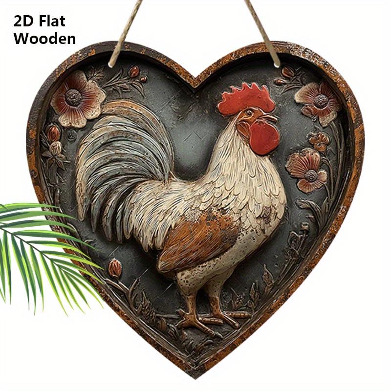Ретро Деревянная Табличка в Форме Сердца с Узором Петуха - Уникальные Фигурки-Украшения для Входной Двери, Стены, Декора Комнаты 20cm/7.87in серый
Ретро Деревянная Табличка в Форме Сердца с Узором Петуха - Уникальные Фигурки-Украшения для Входной Двери, Стены, Декора Комнаты 20cm/7.87in серый