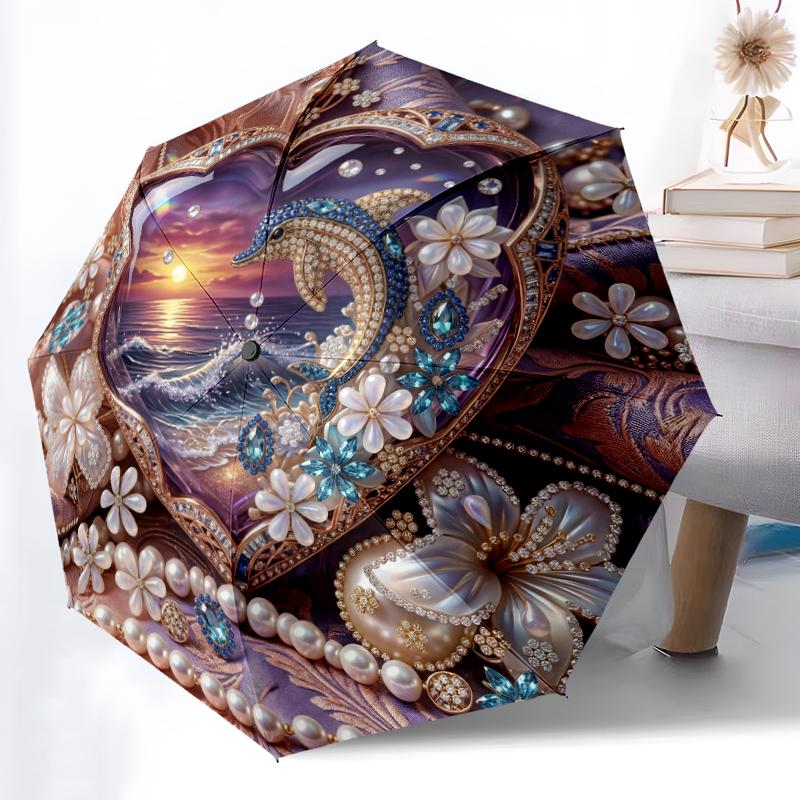 1pc Sturdy 8-Bone Auto Umbrella, Ethereal Axolotl Aurora Bloom Umbrella, Digital Printed, Foldable Umbrella for On-the-Go Outdoor Use
1pc Sturdy 8-Bone Auto Umbrella, Ethereal Axolotl Aurora Bloom Umbrella, Digital Printed, Foldable Umbrella for On-the-Go Outdoor Use