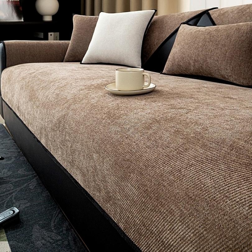 Minimalist Twill Solid Chenille Sofa Cover for All Seasons Living Room Non-slip Sofa Seat Cover Couch Slipcover, Sofa Towel 90x90cm коричневый
Minimalist Twill Solid Chenille Sofa Cover for All Seasons Living Room Non-slip Sofa Seat Cover Couch Slipcover, Sofa Towel 90x90cm коричневый