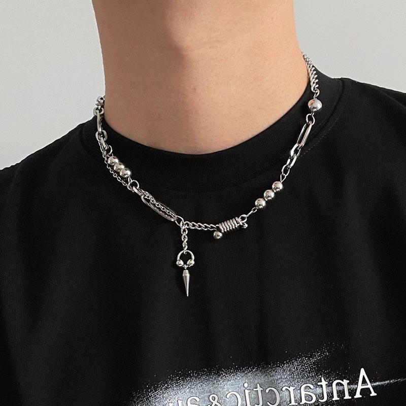 Unisex Fashion Necklace Layered Chain Link and Beaded Pendant Necklace Adjustable Length 45+5 cm Suitable for Casual and Streetwear One Size серебряный
Unisex Fashion Necklace Layered Chain Link and Beaded Pendant Necklace Adjustable Length 45+5 cm Suitable for Casual and Streetwear One Size серебряный