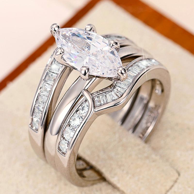 CAOSHI Copper Color 3PC Bridal Ring Sets Wedding Ceremony Modern Style Fashion Zircon Set Gorgeous Stackable Finger Accessories 6
CAOSHI Copper Color 3PC Bridal Ring Sets Wedding Ceremony Modern Style Fashion Zircon Set Gorgeous Stackable Finger Accessories 6