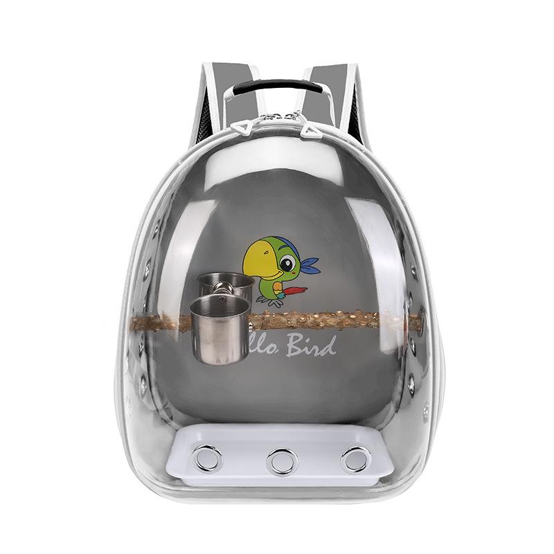 Portable Bird Cage with Prech Feeder and Tray, Acrylic Pet Backpack Bag, Parakeet, Cockatiel, Parrot, Bunny, Travel Backpack 1PCS сірий
Portable Bird Cage with Prech Feeder and Tray, Acrylic Pet Backpack Bag, Parakeet, Cockatiel, Parrot, Bunny, Travel Backpack 1PCS сірий