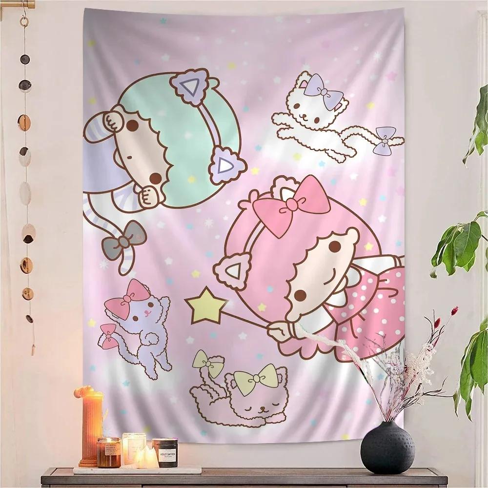 Sanrio Gemini Twin Stars Colorful Tapestry Wall Hanging Hippie Flower Wall Carpets Dorm Decor Wall Kawaii room decoration 74x94cm(29x37in)
Sanrio Gemini Twin Stars Colorful Tapestry Wall Hanging Hippie Flower Wall Carpets Dorm Decor Wall Kawaii room decoration 74x94cm(29x37in)