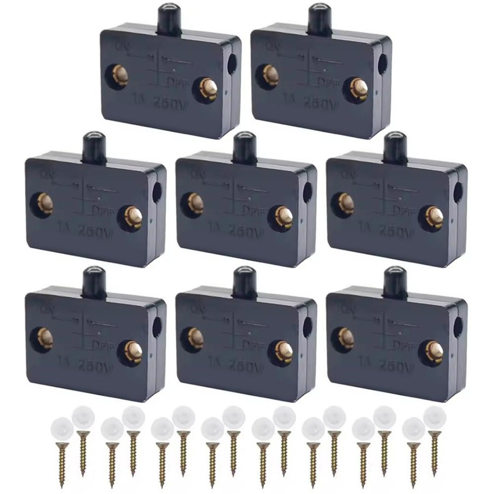 Closet Light Switch Cabinet Door Light Switch Heat Resistant Compact Design Screw-in Mounting AC And DC Compatible чорний
Closet Light Switch Cabinet Door Light Switch Heat Resistant Compact Design Screw-in Mounting AC And DC Compatible чорний