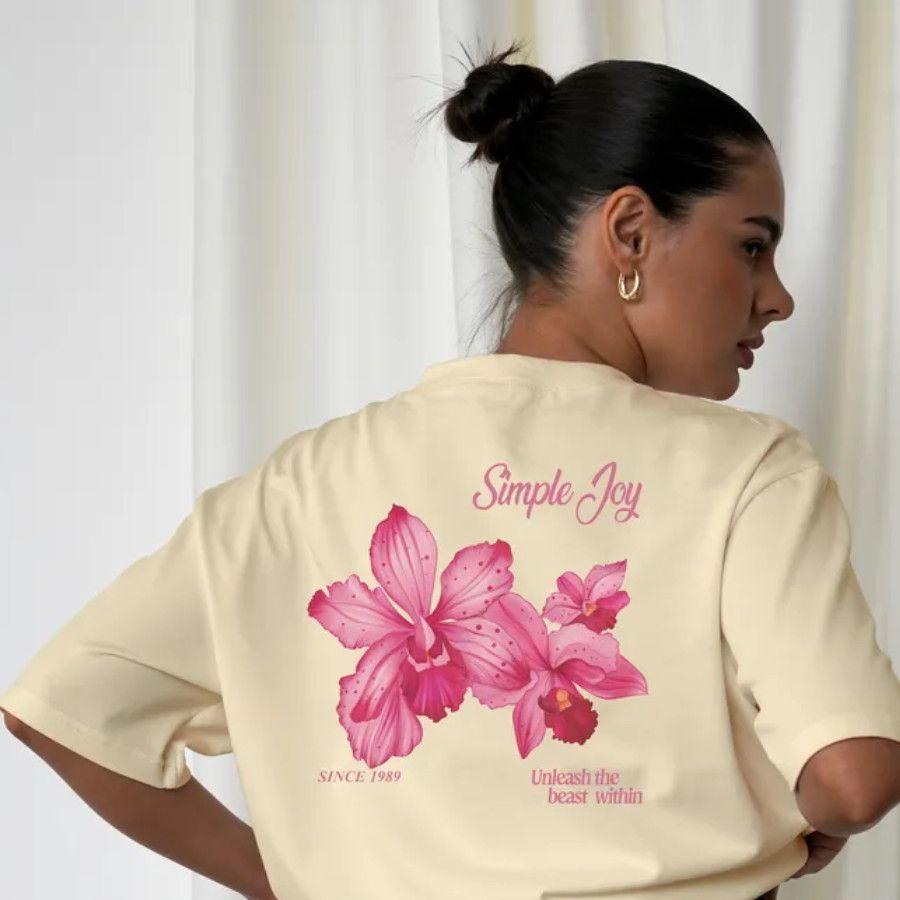 335000 2026 Summer Mens ShortSleeved Printed 100 Cotton Pink Orchid Pattern Playful Casual TShirt 3XL
335000 2026 Summer Mens ShortSleeved Printed 100 Cotton Pink Orchid Pattern Playful Casual TShirt 3XL