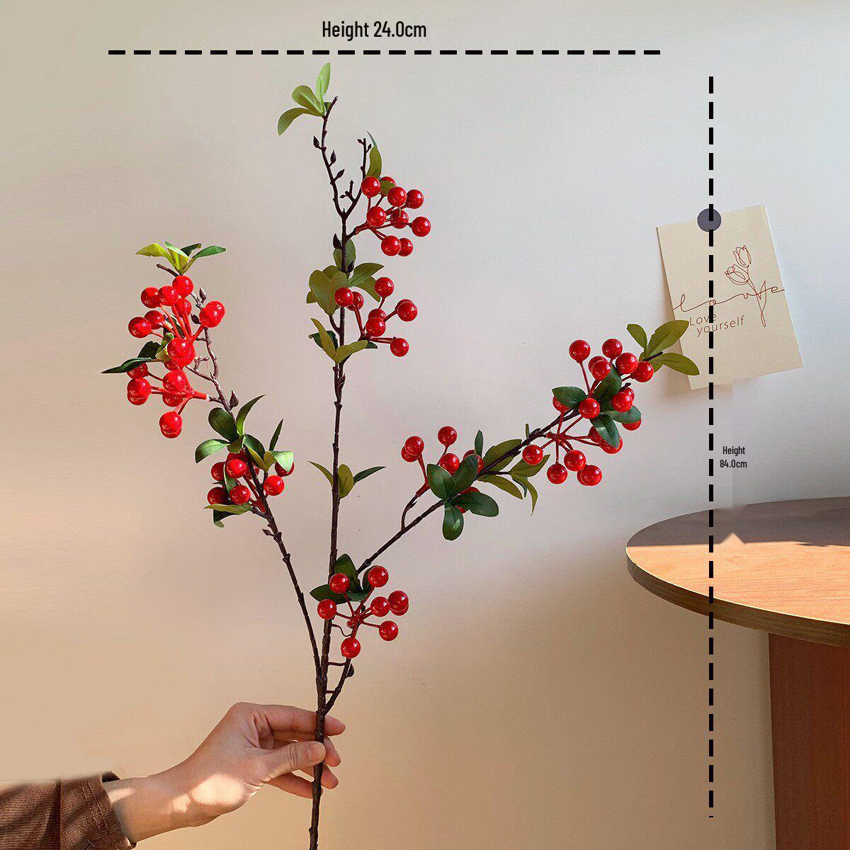 Artificial Holly Fruit Bouquet - New Year & Lantern Festival Decoration, Living Room Ornament, Housewarming Display
Artificial Holly Fruit Bouquet - New Year & Lantern Festival Decoration, Living Room Ornament, Housewarming Display