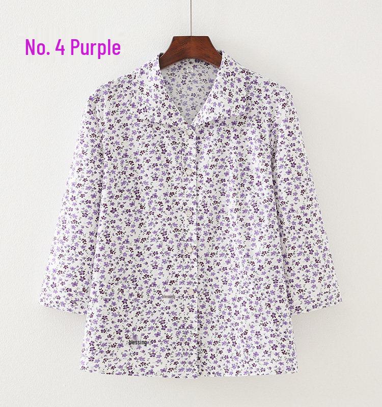 Women s Pure Cotton Seven-Sleeve Shirt for Midlife & Seniors - Summer Lapel Top for Moms & Grandmas XL - 90-105 lbs
Women s Pure Cotton Seven-Sleeve Shirt for Midlife & Seniors - Summer Lapel Top for Moms & Grandmas XL - 90-105 lbs