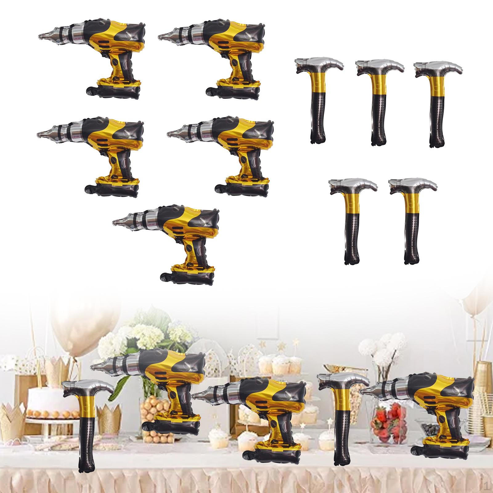 10 шт. Воздушные шары из фольги Hammer, воздушные шары из майлара Drill, надувные инструменты, игрушки для папы на День отца
10 шт. Воздушные шары из фольги Hammer, воздушные шары из майлара Drill, надувные инструменты, игрушки для папы на День отца