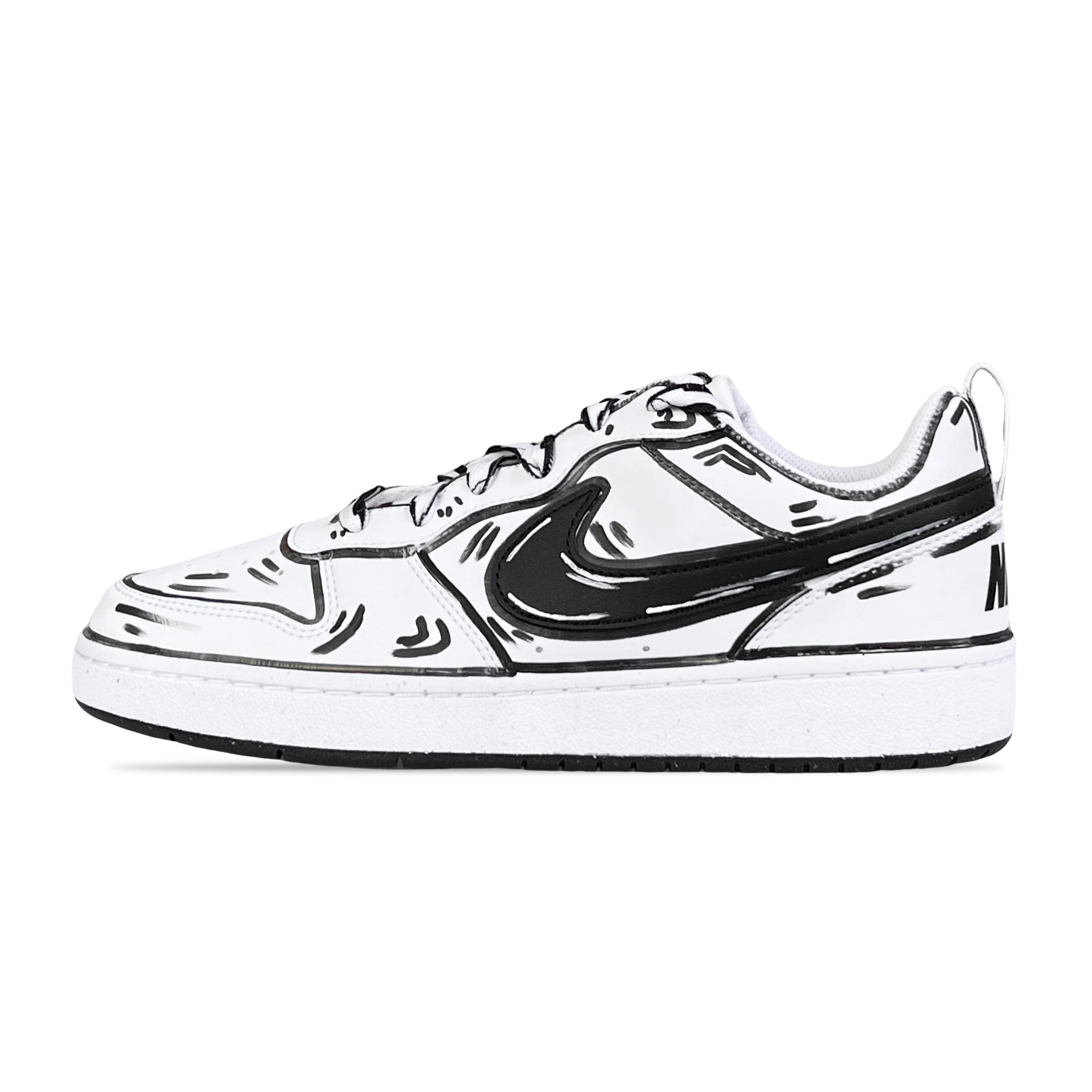 Nike Court Borough Comic World Low top Skateboard Shoes GS Black White DV5456-104(Team286-) 36.5
Nike Court Borough Comic World Low top Skateboard Shoes GS Black White DV5456-104(Team286-) 36.5