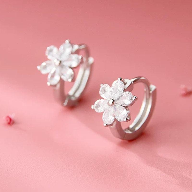 925 Sterling Silver Vintage Earrings For Women Trendy Simple Flower CZ Earring Jewelry Prevent Allergy Party Accessories Gift
925 Sterling Silver Vintage Earrings For Women Trendy Simple Flower CZ Earring Jewelry Prevent Allergy Party Accessories Gift