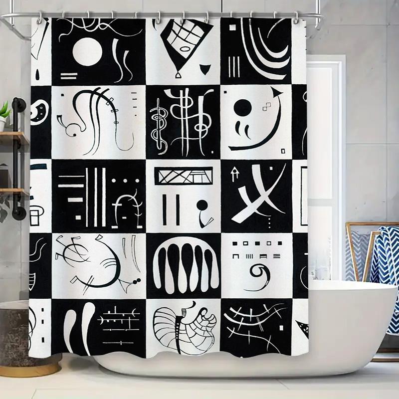 Modern Black White Music Notes Shower Curtain Abstract Design Decor For Bathroom Perfect Gift Idea (Customizable Sizes) W60H190(CM)-1 Pcs
Modern Black White Music Notes Shower Curtain Abstract Design Decor For Bathroom Perfect Gift Idea (Customizable Sizes) W60H190(CM)-1 Pcs