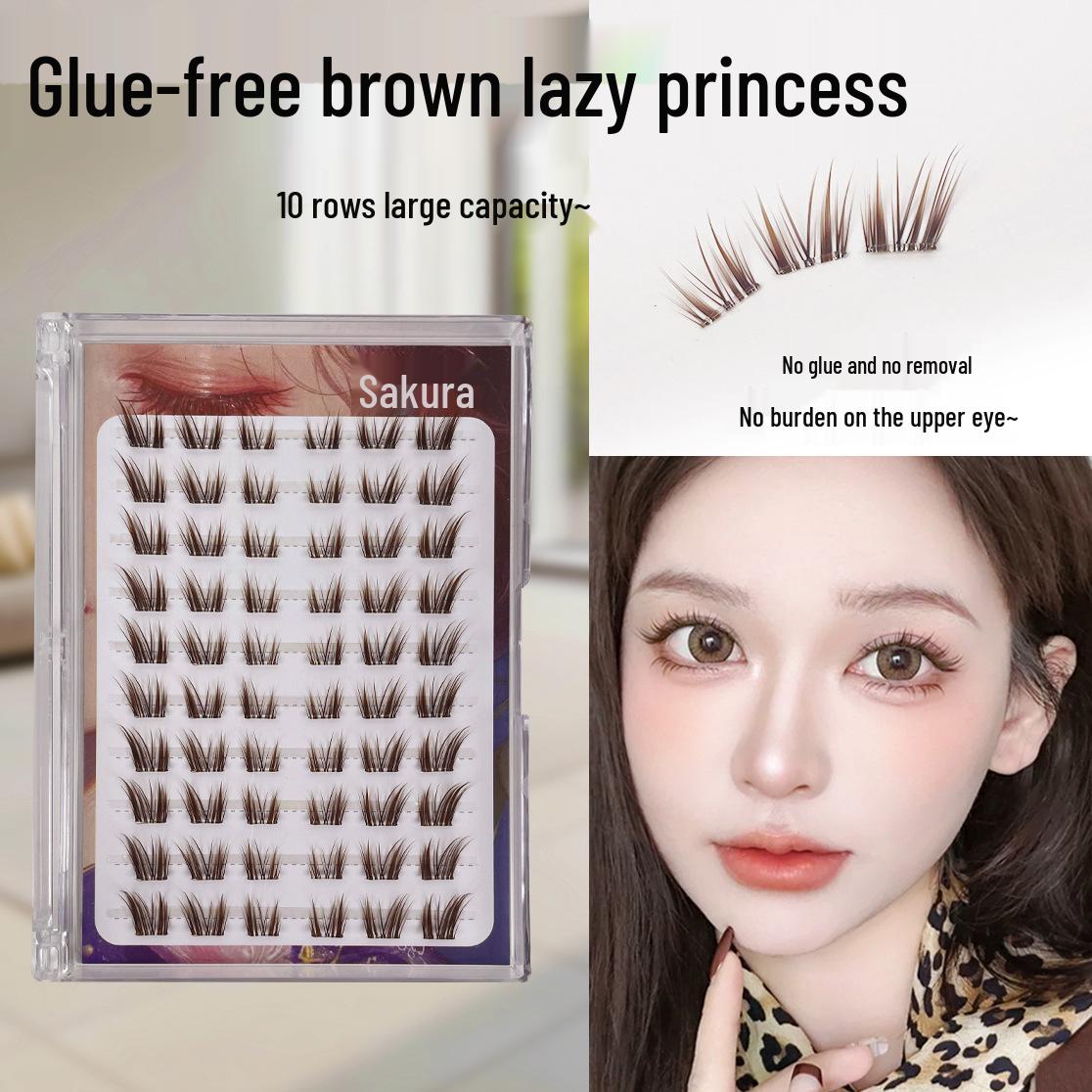 Cherry s Glue-Free Brown Lazy Princess False Eyelashes - Natural Fox-Eye Lengthening for Photogenic Look
Cherry s Glue-Free Brown Lazy Princess False Eyelashes - Natural Fox-Eye Lengthening for Photogenic Look