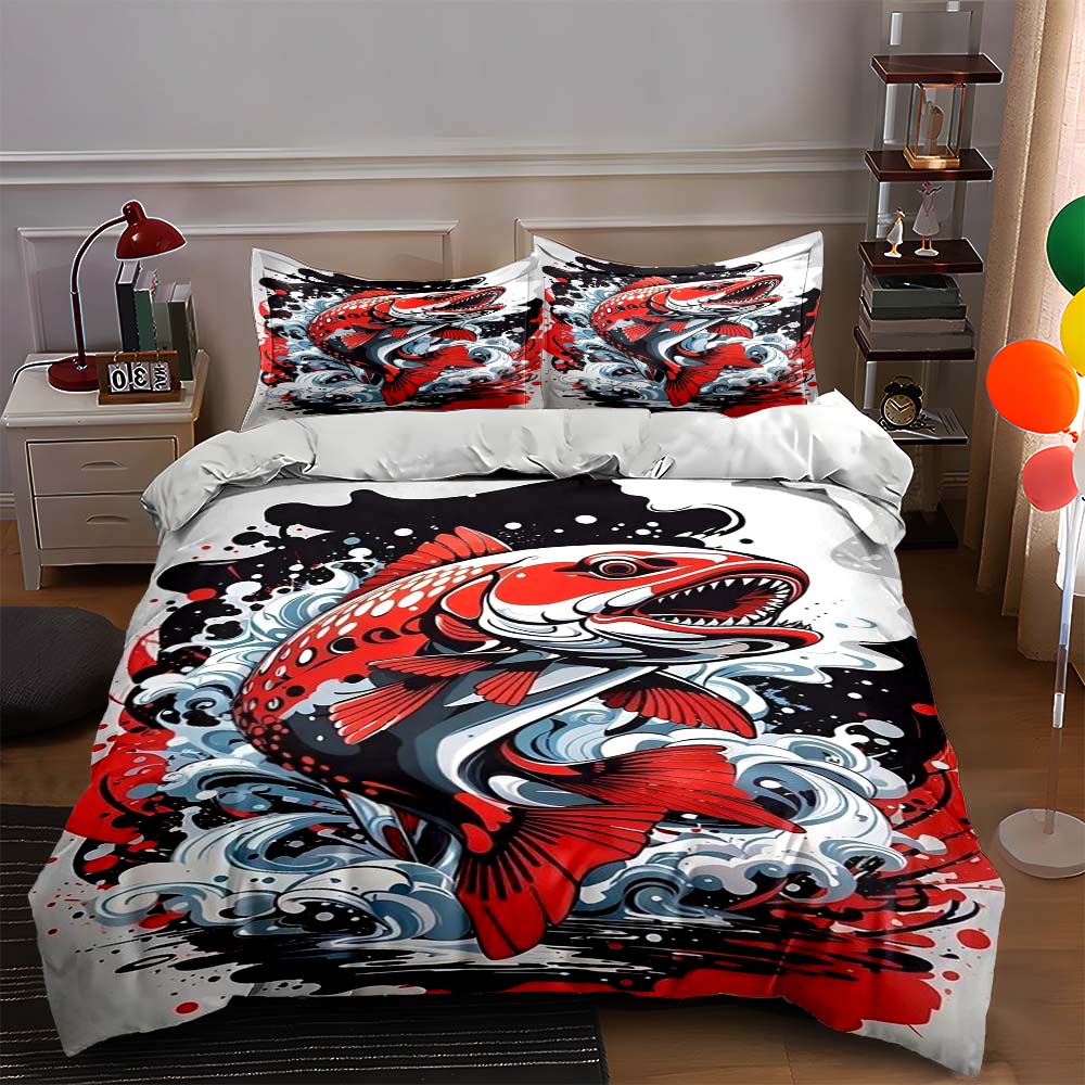 Red fish with water. Bedding sets Duvet cover sets Duvet covers Pillowcases(1 * Duvet Cover 2 * Pillowcases, without duvet insert) 135x200cm
Red fish with water. Bedding sets Duvet cover sets Duvet covers Pillowcases(1 * Duvet Cover 2 * Pillowcases, without duvet insert) 135x200cm