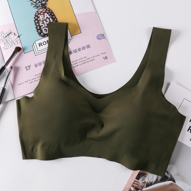 Japan Anxin Wire-Free Seamless Sleep Bra - Comfortable, Beautiful Back Bandeau for Girls & Sports. M (50-60KG) армія зелений колір
Japan Anxin Wire-Free Seamless Sleep Bra - Comfortable, Beautiful Back Bandeau for Girls & Sports. M (50-60KG) армія зелений колір