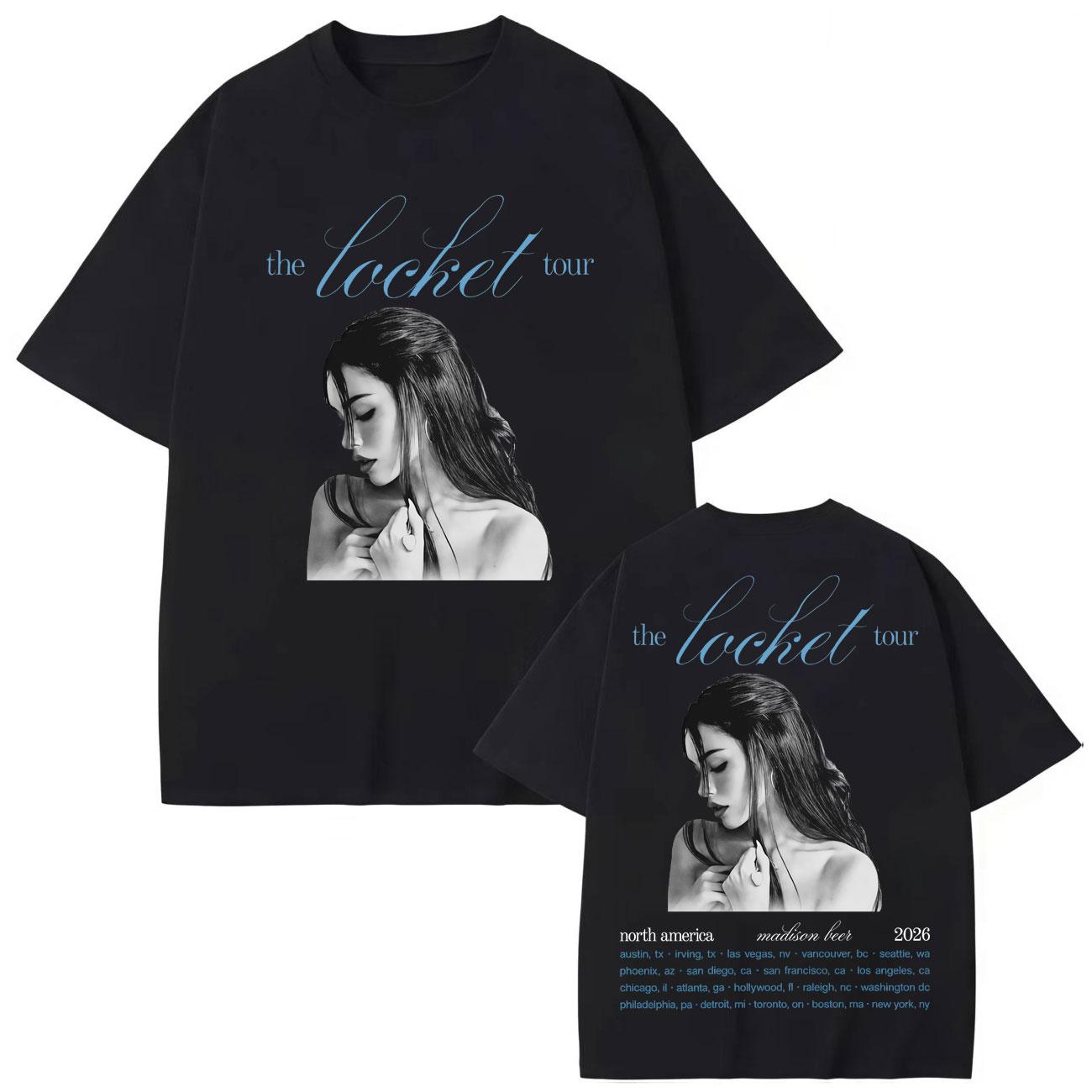 Singer Madison Beer The Locket Tour Graphic T Shirts Fashion Aesthetic Oversized T-shirts Men Women Cotton T-shirt S
Singer Madison Beer The Locket Tour Graphic T Shirts Fashion Aesthetic Oversized T-shirts Men Women Cotton T-shirt S