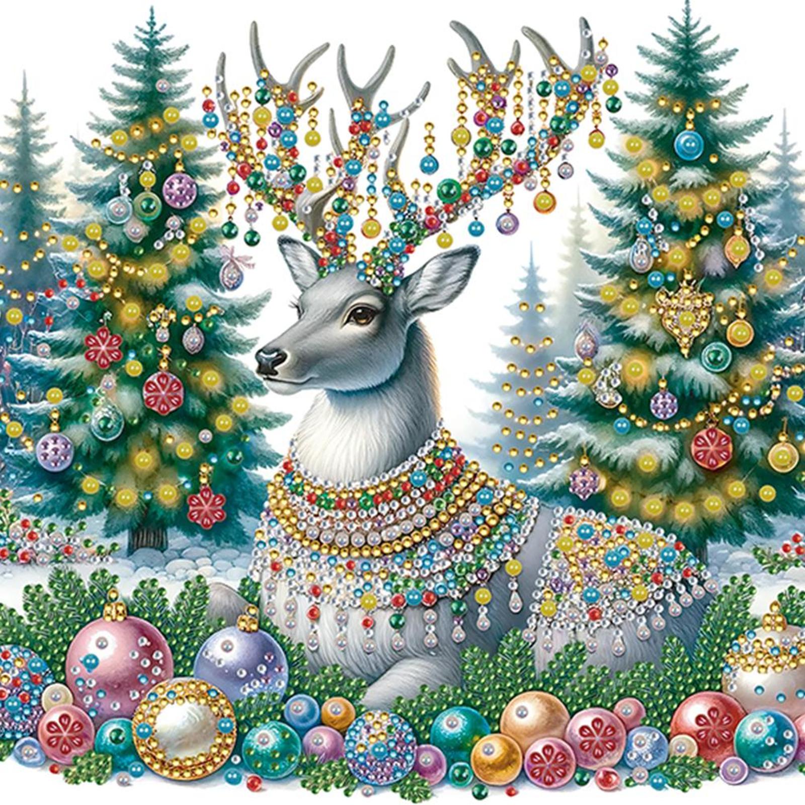 30x30cm Xmas 5D DIY Full Drill Round Diamond Painting Kit for Home Wall Decor
30x30cm Xmas 5D DIY Full Drill Round Diamond Painting Kit for Home Wall Decor