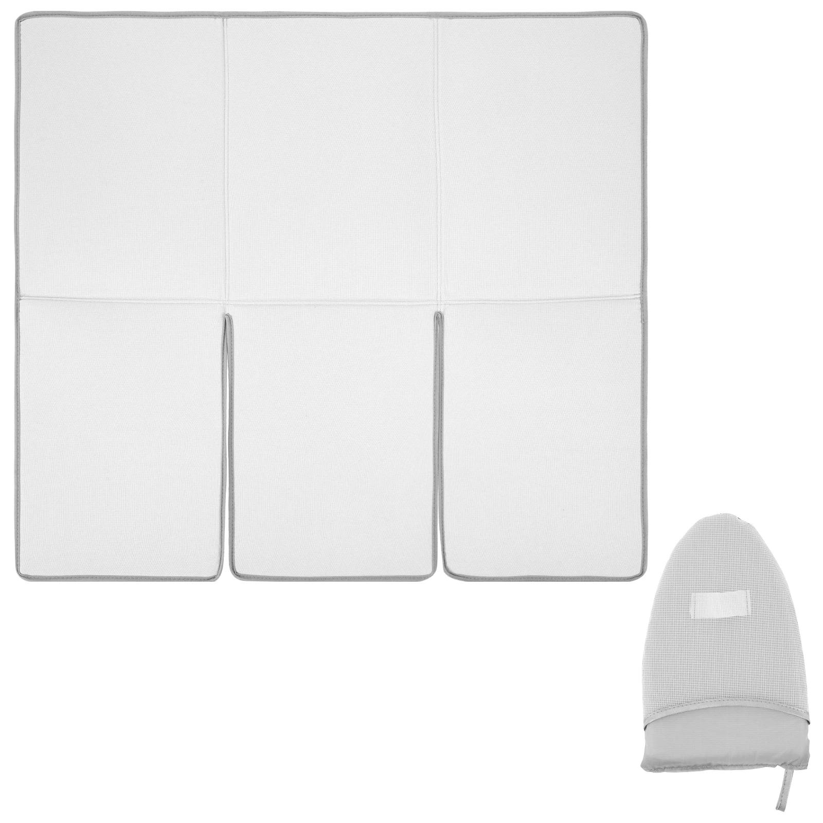 Foldable Clothes Steamer Board Mat Portable Ironing Board Insulation Pad with Handheld Ironing Gloves Heat-resistant Steamer Pad серый
Foldable Clothes Steamer Board Mat Portable Ironing Board Insulation Pad with Handheld Ironing Gloves Heat-resistant Steamer Pad серый