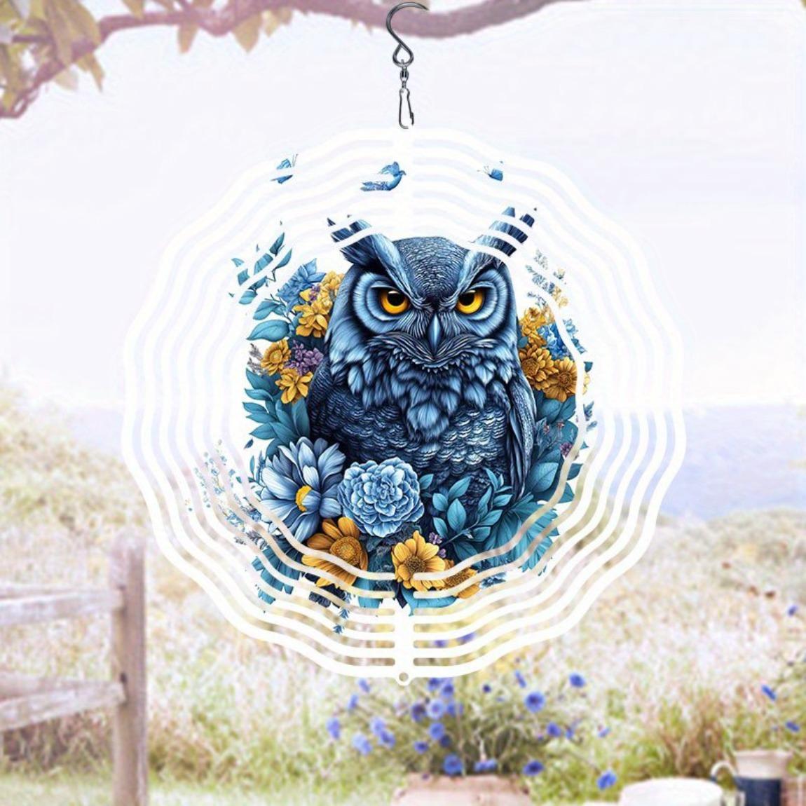 Vibrant Owl Floral Metal Wind Spinner 3D Hanging Garden Decor Rotating Wind Chime for Outdoor Patio Yard Decoration No Power Needed
Vibrant Owl Floral Metal Wind Spinner 3D Hanging Garden Decor Rotating Wind Chime for Outdoor Patio Yard Decoration No Power Needed