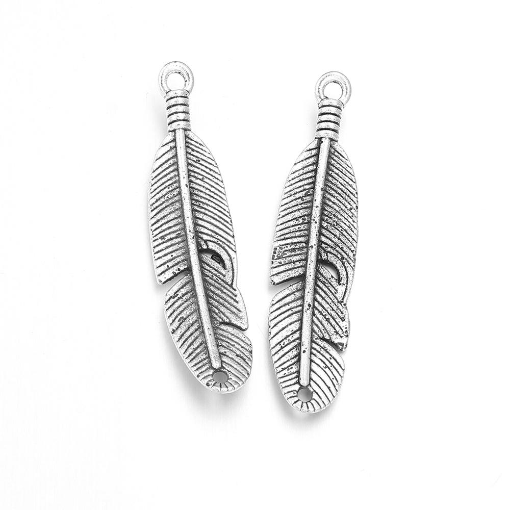 10pcs Alloy Feather Charms Antique Bronze Silver Color Leaf Pendant For DIY Jewelry Making Handmade Necklace Pendant Accessories
10pcs Alloy Feather Charms Antique Bronze Silver Color Leaf Pendant For DIY Jewelry Making Handmade Necklace Pendant Accessories